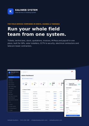 KALIWEB SYSTEM brochure cover