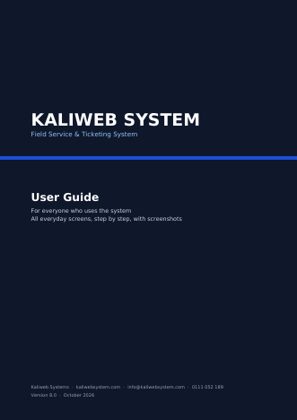 User Guide cover